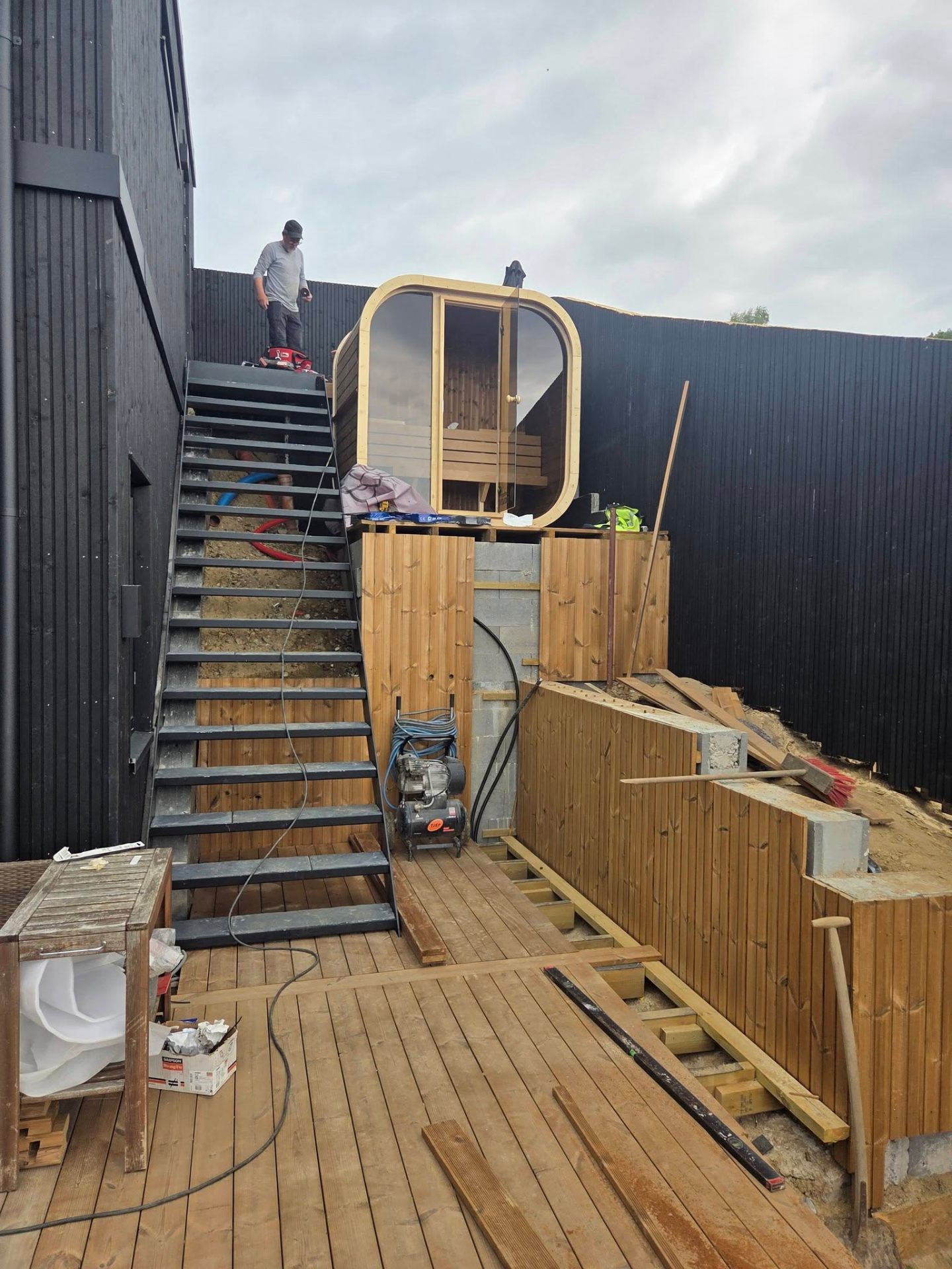 Spa & sauna opbygning